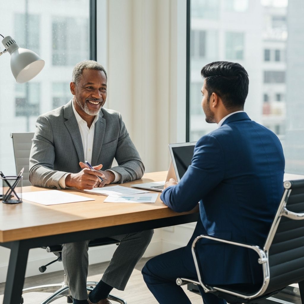 Profesjonalna konsultacja coachingowa - doradca kariery spotyka się z klientem